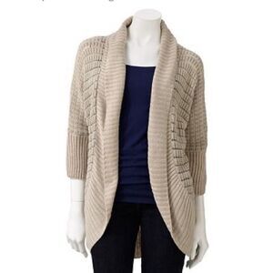 Womens Takeout Dolman Open Cardigan  - Sz XS